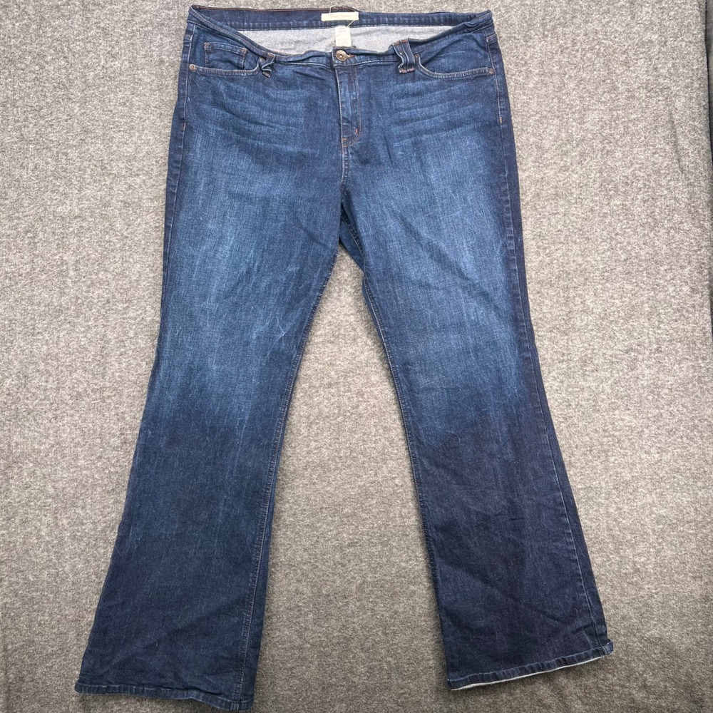 Truck Jeans Womens Size 23 Dark Wash Bootcut Denim Stretch‎ Blue Jeans
